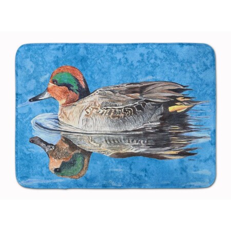 Carolines Treasures Teal Duck Machine Washable Memory Foam Mat 8830RUG